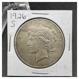 1926-s Peace Silver Dollar