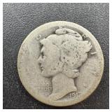 (5) Mercury Silver Dimes