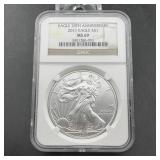 2011 Eagle 25th Anniversary American Silver Eagle