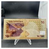 Qatar 10 Riyals Note