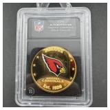 2016 Arizona Cardinals Nfl Authenticated Gold Dolr