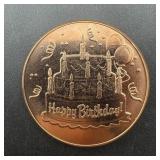 1 Oz. Copper Round, see photo for design