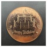 1 Oz. Copper Round, see photo for design