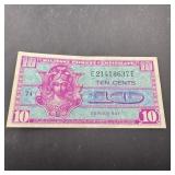 1954 10 Cents Military Payment Note Very High Grad