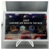 2005 American Bison Nickel Set in Case