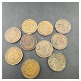 (10) Indian Head Cents