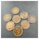 (9) Indian Head Cents