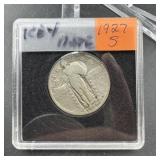 1927-S Standing Liberty Silver Quarter Key Date Hi