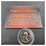1943-D Wheat Cent 24kt Gold Plated in Assay