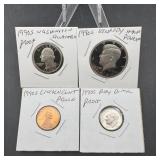1990-S 4-Coin Proof Lot