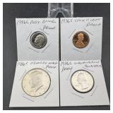 1986-S 4-Coin Proof Lot