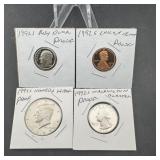 1992-S 4-Coin Proof Lot