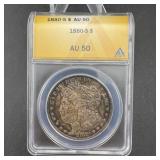 1880-S Morgan Silver Dollar ANACS AU50 Toner