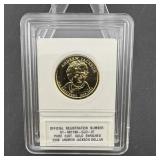 2008 Andrew Jackson 24kt Gold Enriched Dollar in C