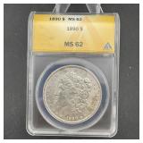 1890 Morgan Silver Dollar