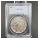 1881-s Morgan Silver Dollar