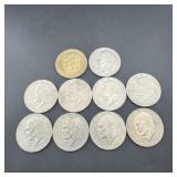 (10) 1976 Bicentennial Eisenhower (Ike) Dollars