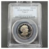 1981-s Susan B. Anthony Proof Dollar Pcgs Pr69dcam