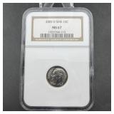 2005-d Jefferson Nickel Ngc Ms67 Rd