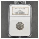2005-s Sms Bison Nickel Ngc Ms67