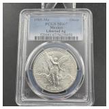 1985-Mo Mexico Libertad 1 Onza Silver Coin PCGS MS