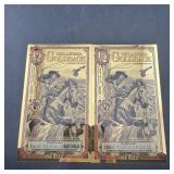 (2) 2025 Oklahoma Goldback One Half Gold Notes