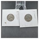 (2) Jefferson Nickels