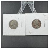 (2) Jefferson Nickels