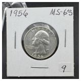 1956 Washington Silver Quarter - Higher Grade