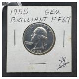 1955 Washington Silver Quarter - Higher Grade