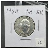 1960 Silver Washington Quarter, Higher Grade