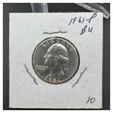 1961 Washington Silver Quarter - Higher Grade