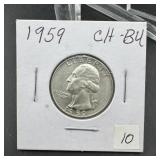 1959 Silver Washington Quarter, Higher Grade