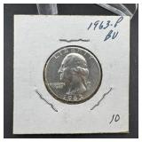 1963 Washington Silver Quarter - Higher Grade