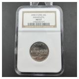 2005-s Silver 25c Kansas State Quarter Ngc Ms67