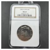 2005-s Sms Kennedy Half Dollar Ngc Ms67