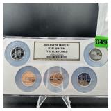 2001-s Silver Proof Set State Quarters Ngc Pf69 Ul