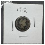 1912 Barber Silver Dime