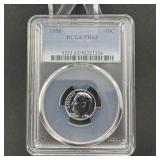 1956 Roosevelt Silver Dime PCGS PR63