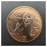 1 Oz. Copper Round, see photo for design