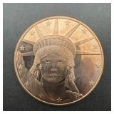 1 Oz. Copper Round, see photo for design