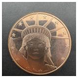 1 Oz. Copper Round, see photo for design