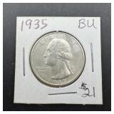 1935 Washington Silver Quarter
