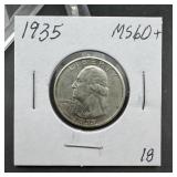 1935 Washington Silver Quarter