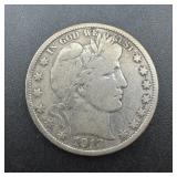 1913 Barber Silver Half Dollar