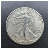 1945-D Walking Liberty Silver Half Dollar