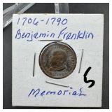 Benjamin Franklin Memorial Token