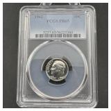1962 Roosevelt Silver Dime PCGS PR65