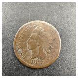 Rare Key Date 1877 Indian Head Cent, 850K Minted