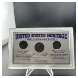 U.S. Heritage Coin Set in Case with Mercury Silver